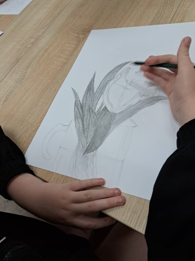 Zajęcia plastyczne - rysunek z natury